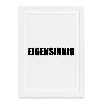 têtu - Affiche encadrée (27 × 37 cm) - blanc - Devant
