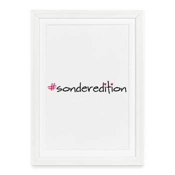 Special Edition Hashtag Saying Shirt - Framed poster (27 × 37 cm) - white - Front