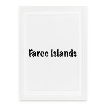 Faroe Islands - Gerahmtes Poster (27 × 37 cm) - Weiß - Vorne