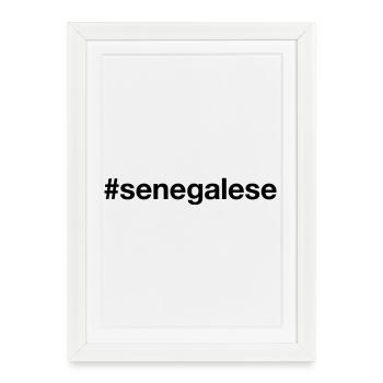 SENEGAL - Affiche encadrée (27 × 37 cm) - blanc - Devant