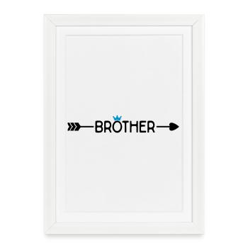Brother - Affiche encadrée (27 × 37 cm) - blanc - Devant