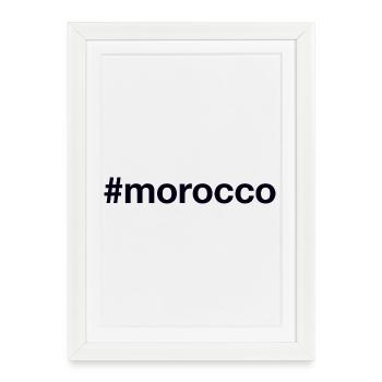 MOROCCO Hashtag Marokko - Framed poster (27 × 37 cm) - white - Front
