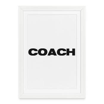 Coach Power - Framed poster (27 × 37 cm) - white - Front