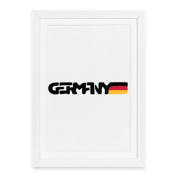 Germany - Framed poster (27 × 37 cm) - white - Front