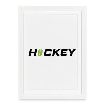 Hockey - Affiche encadrée (27 × 37 cm) - blanc - Devant