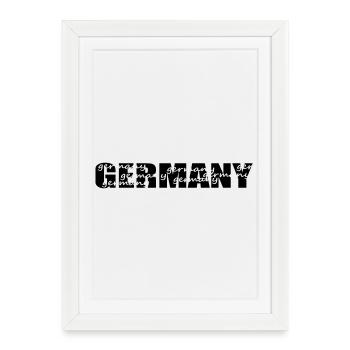 Germany - Framed poster (27 × 37 cm) - white - Front