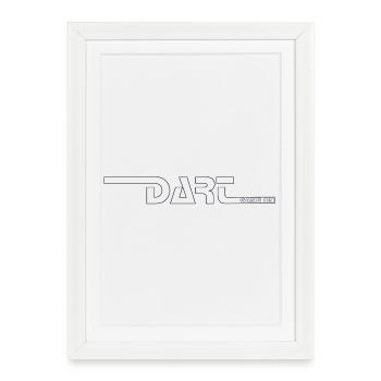 Fléchettes, fléchettes, JEU DE FLÉCHETTES SUR NOIR - Affiche encadrée (27 × 37 cm) - blanc - Devant