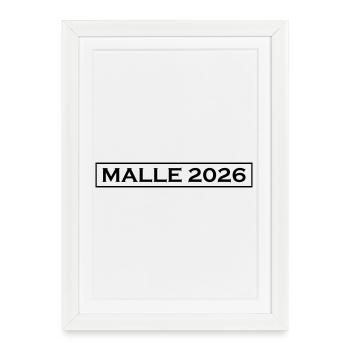 Malle 2026 Holiday - Framed poster (27 × 37 cm) - white - Front