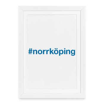 Norrköping Sverige Sweden Schweden - Framed poster (27 × 37 cm) - white - Front