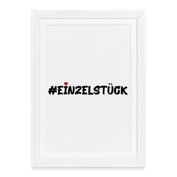 Einzelstück - Gerahmtes Poster (27 × 37 cm) - Weiß - Vorne
