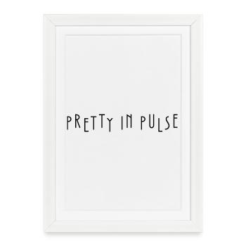 Pretty In Pulse - Affiche encadrée (27 × 37 cm) - blanc - Devant
