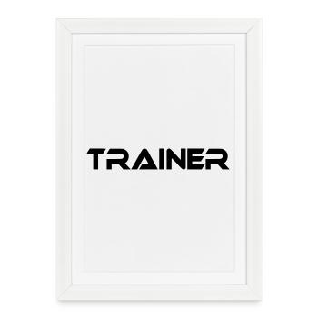 coach - Framed poster (27 × 37 cm) - white - Front
