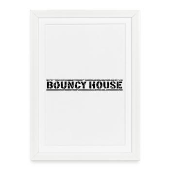 Bouncy House - Framed poster (27 × 37 cm) - white - Front