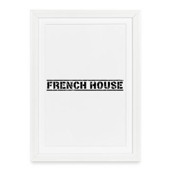 Maison française - Affiche encadrée (27 × 37 cm) - blanc - Devant