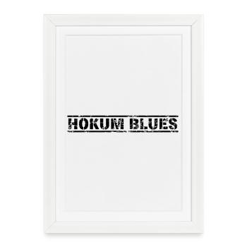 Hokum Blues - Gerahmtes Poster (27 × 37 cm) - Weiß - Vorne