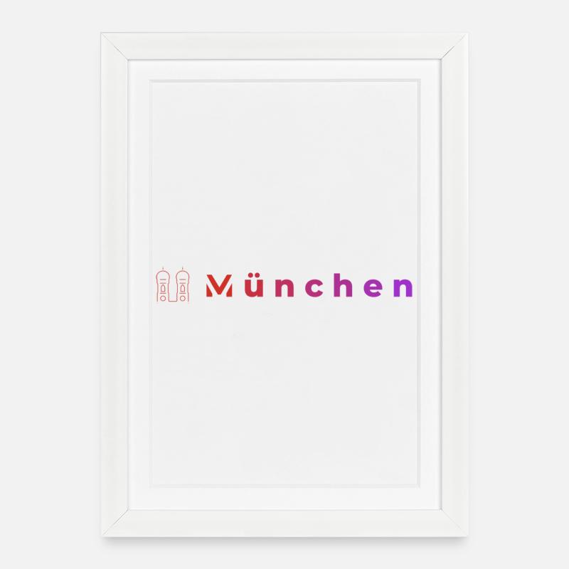 Veilleuses de Munich - Affiche encadrée (27 × 37 cm) - blanc