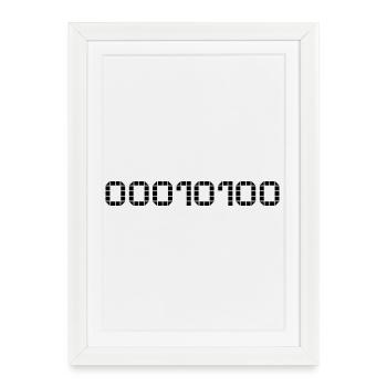 Binary notation - 20 - Framed poster (27 × 37 cm) - white - Front