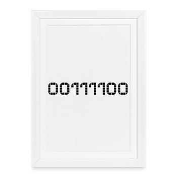 Binary notation - 60 - Framed poster (27 × 37 cm) - white - Front