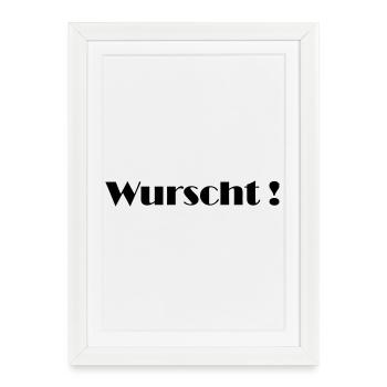 Wurst_logo - Affiche encadrée (27 × 37 cm) - blanc - Devant
