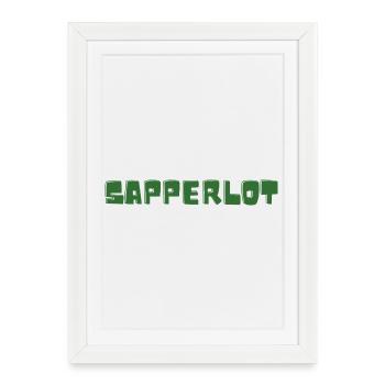 Sapperlot - Vocabulary - Forgotten Words - Framed poster (27 × 37 cm) - white - Front