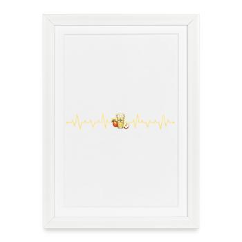 Please upload design - Framed poster (27 × 37 cm) - white - Front