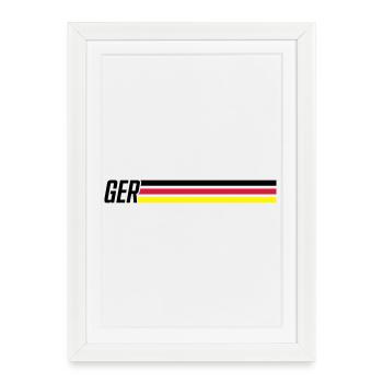 germany team germany - Framed poster (27 × 37 cm) - white - Front