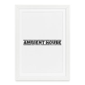 Maison ambiante - Affiche encadrée (27 × 37 cm) - blanc - Devant