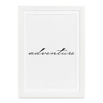 Adventure - Framed poster (27 × 37 cm) - white - Front