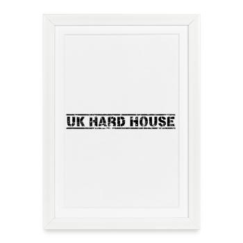 Maison dure au Royaume-Uni - Affiche encadrée (27 × 37 cm) - blanc - Devant