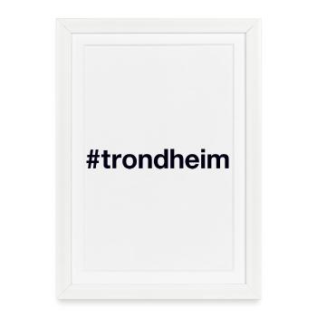 TRONDHEIM Norway Norge Norwegen - Framed poster (27 × 37 cm) - white - Front