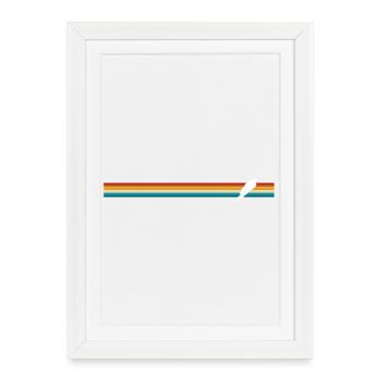 Ski Jumping vintage - Framed poster (27 × 37 cm) - white - Front
