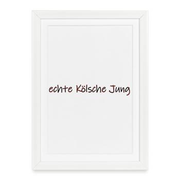 echte Kölsche Jung - Gerahmtes Poster (27 × 37 cm) - Weiß - Vorne