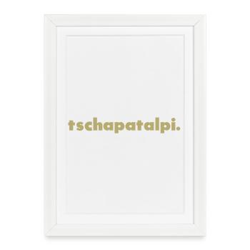 Tschapatalpi. - Affiche encadrée (27 × 37 cm) - blanc - Devant