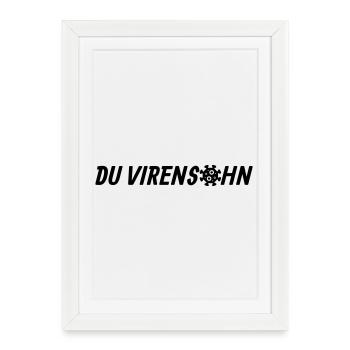 You son of a virus - Framed poster (27 × 37 cm) - white - Front
