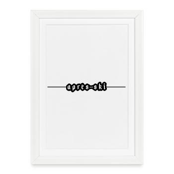 Après-ski - Affiche encadrée (27 × 37 cm) - blanc - Devant