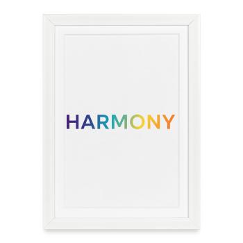 Harmony - Framed poster (27 × 37 cm) - white - Front