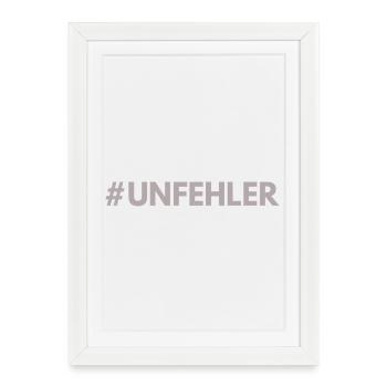 #Unfehler - Framed poster (27 × 37 cm) - white - Front
