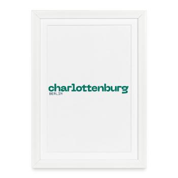 Charlottenburg Berlin - Simple, beautiful design - Framed poster (27 × 37 cm) - white - Front