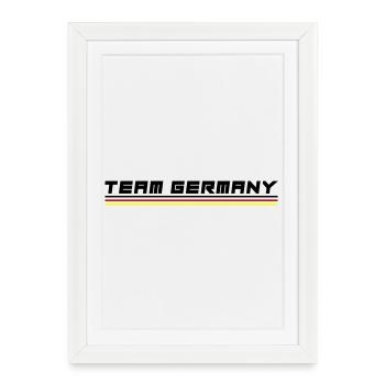 Team Germany - Framed poster (27 × 37 cm) - white - Front
