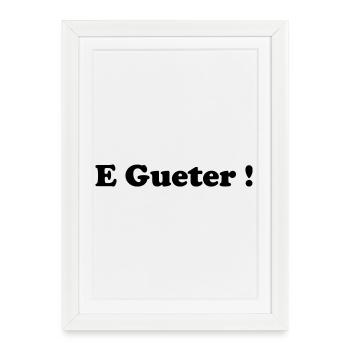 E_gueter_logo - Affiche encadrée (27 × 37 cm) - blanc - Devant