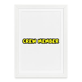 Crew Member - Framed poster (27 × 37 cm) - white - Front