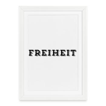 LIBERTÉ – Sans limites et libre - Affiche encadrée (27 × 37 cm) - blanc - Devant