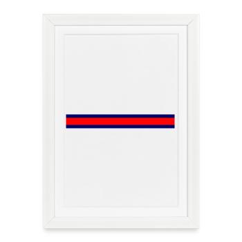 Explosion de couleurs minimalisme cool - Affiche encadrée (27 × 37 cm) - blanc - Devant