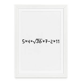 40th birthday - a mathematical task... - Framed poster (27 × 37 cm) - white - Front