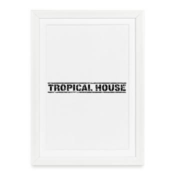 Tropical House - Framed poster (27 × 37 cm) - white - Front