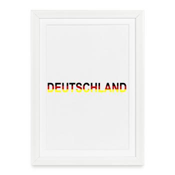 Germany Design - Framed poster (27 × 37 cm) - white - Front