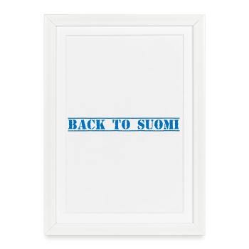 Suomi, Finlande - Affiche encadrée (27 × 37 cm) - blanc - Devant