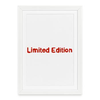Lettrage Édition Limitée Rétro - Affiche encadrée (27 × 37 cm) - blanc - Devant