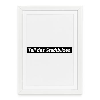 Part of the cityscape - Framed poster (27 × 37 cm) - white - Front