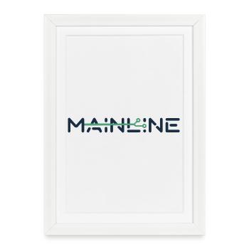 LIGNE PRINCIPALE - Affiche encadrée (27 × 37 cm) - blanc - Devant